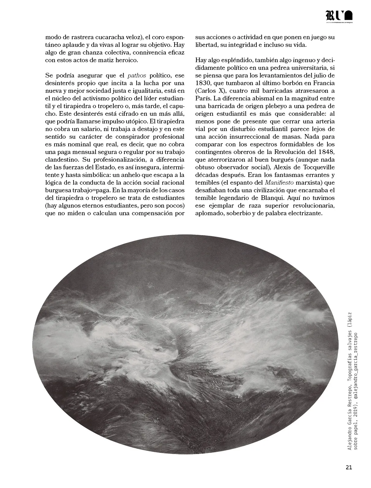 Sobre la pedrea: una etnografía al vuelo